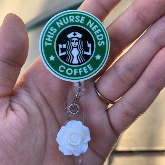 Accessories - This Nurse Needs Coffee Badge Holder